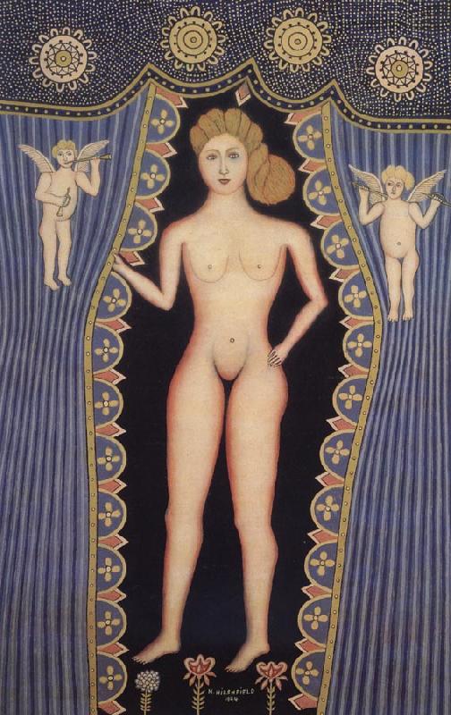 Hirshfield Morris Nude with Cupids